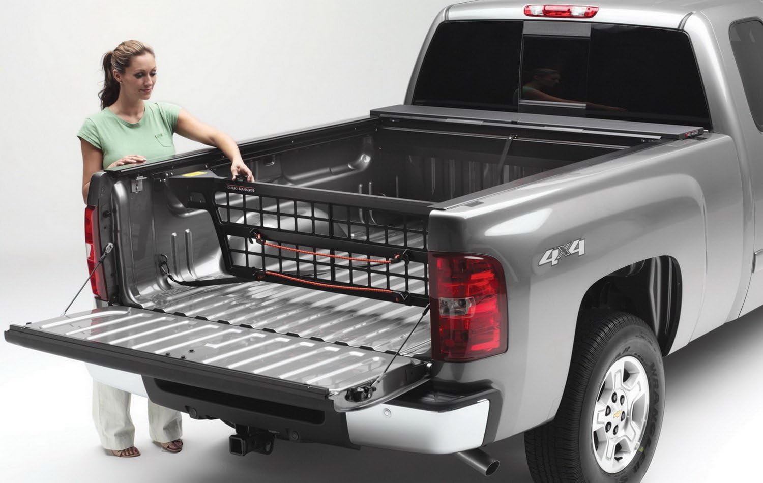 Roll-N-Lock CM262 Cargo Manager Rolling Truck Bed Divider For Use Only w Covers Cargo Manager Rolling Truck Bed Divider