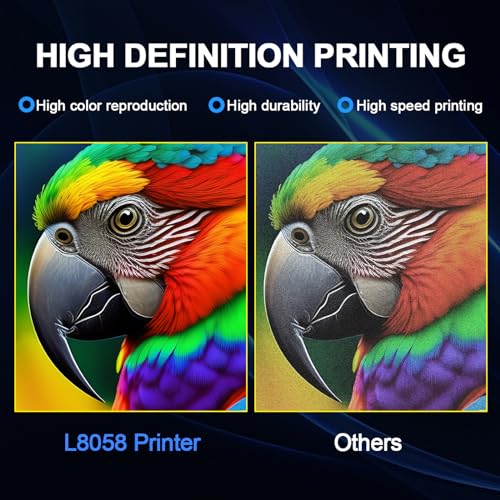 DXZ Upgraded A4 DTF Printer with Film Cutter-XP600 Doubled Printing Speed Compared to L1800 and L805,Built-in White Stirring System for DIY T-Shirt,2-Year Ink Included (Printer+Oven+Ink)