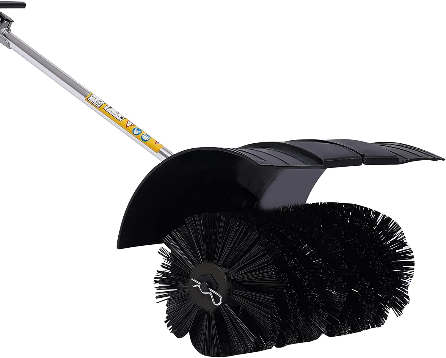 MONIPA 52cc 2 Stroke 2.3HP Power Sweeper Handheld Gasoline Engine Power Broom Brush Clear with Air Cooled Motor EPA Engine for Driveway Turf Snow