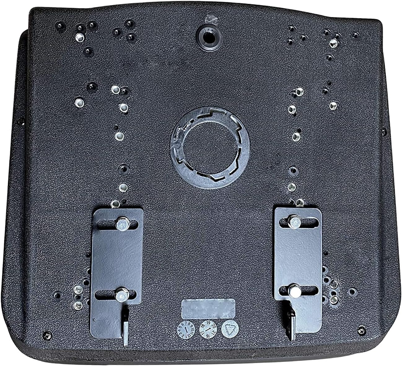 TRAC SEATS Black Tractor Seat with Armrests for John Deere 650 750 850 950 1050 900CH Compact Tractors CH16115 (SAME DAY SHIPPING)