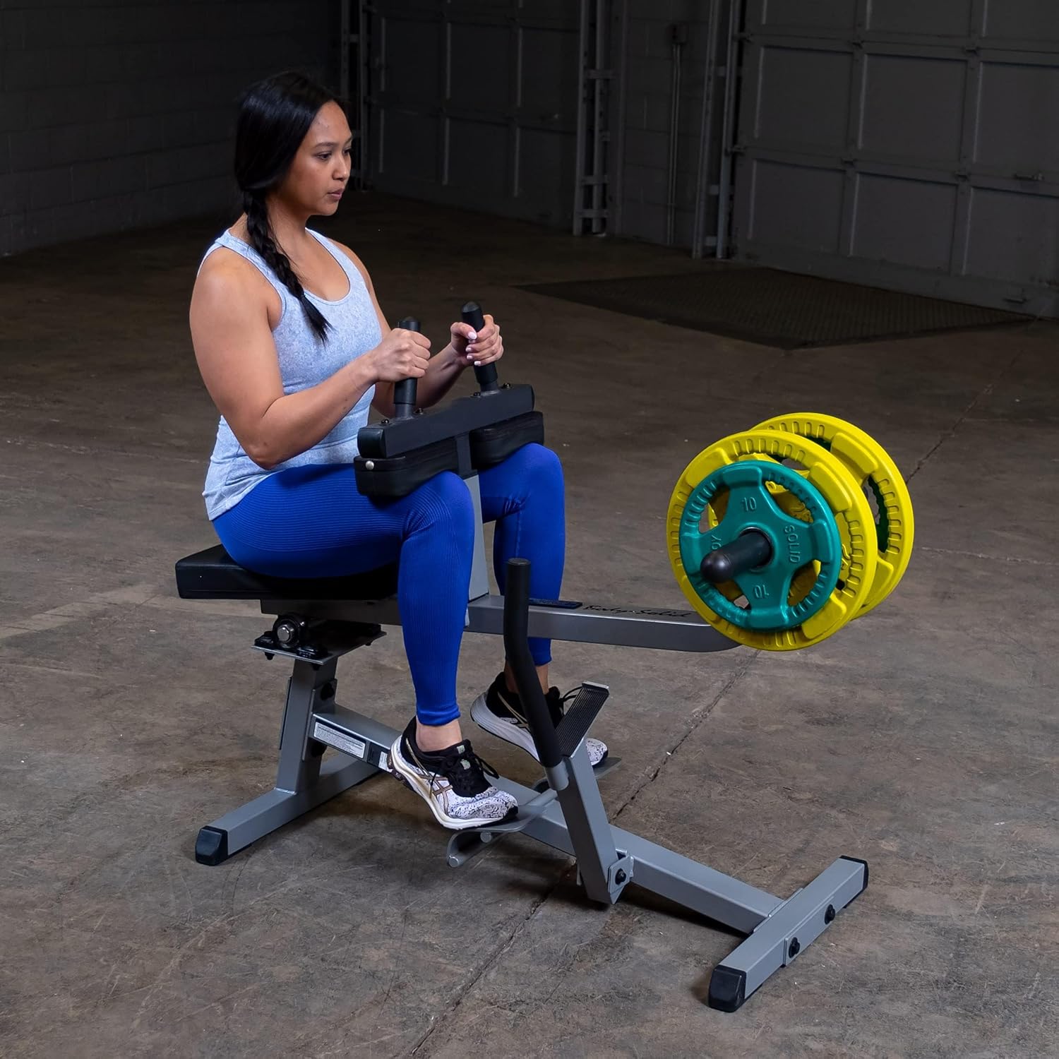 Body-Solid (GSCR349) Seated Calf Raise Exercise Machine for Strength Training, Home Gym Equipment
