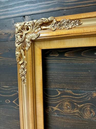 TV frame for Samsung The Frame TV, for 55 and 65 inch TVS. Light Gold Finish (not for use with other models) Handmade wood ornate TV Frame