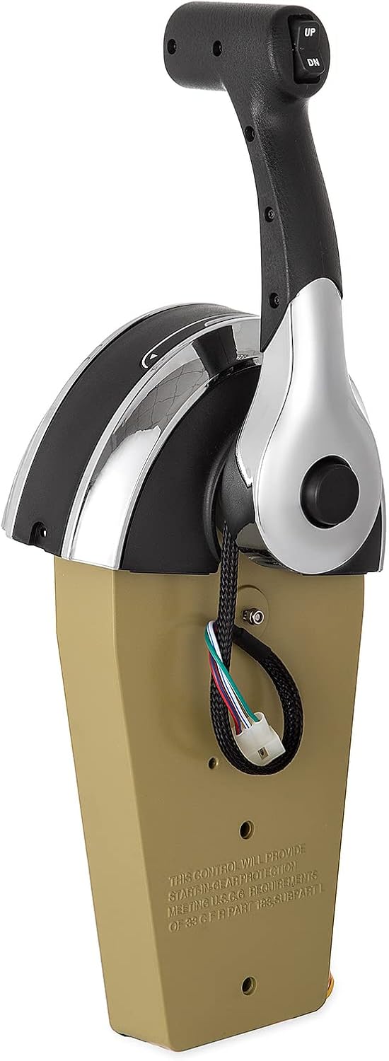 Outboard Remote Control Box 8M0059686，Top Mount Console Box Marine Boat throttle Box for Mercury Single Binnacle Outboard Control Kit