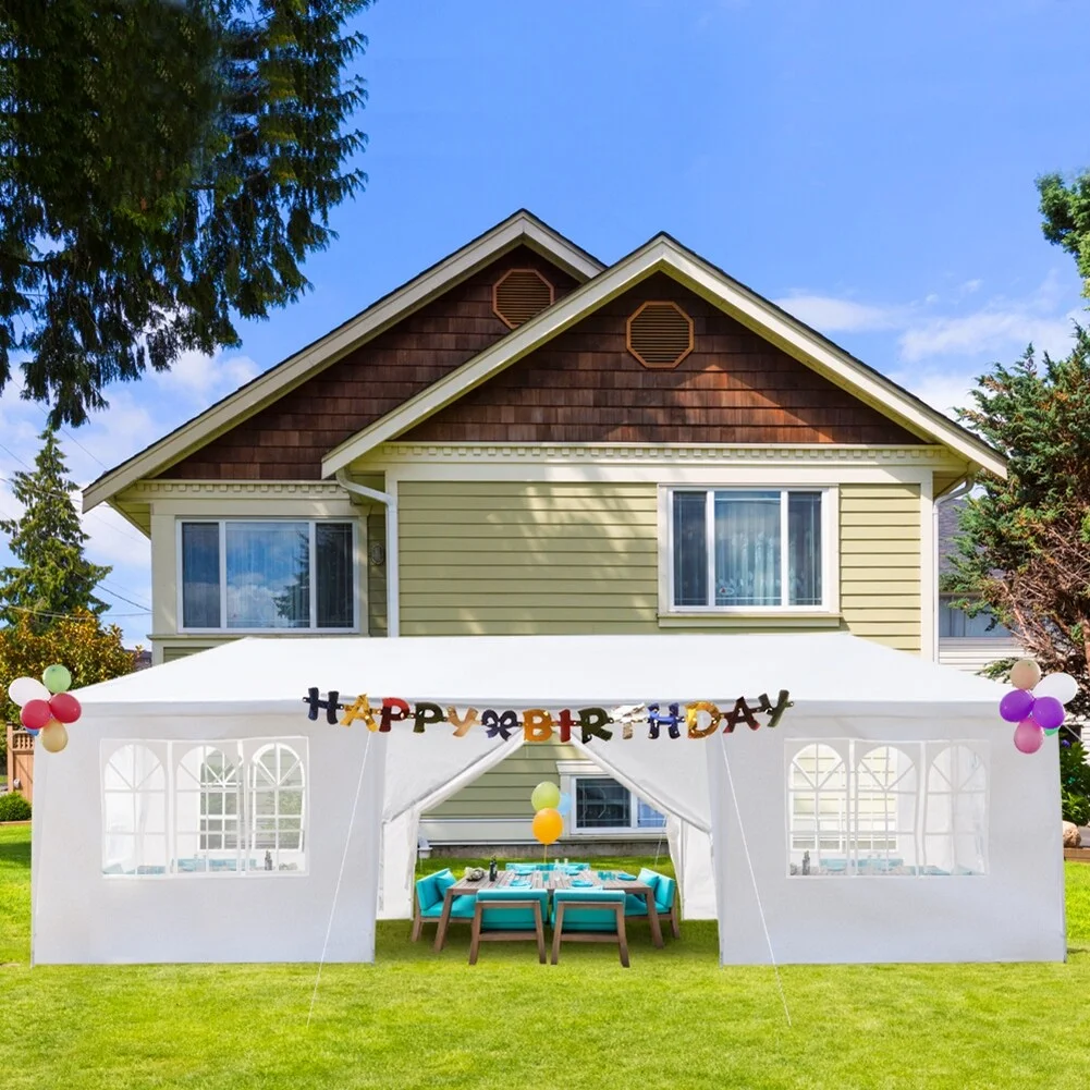10'x30' Outdoor Waterproof Party Tent with 8 Removable Sidewalls