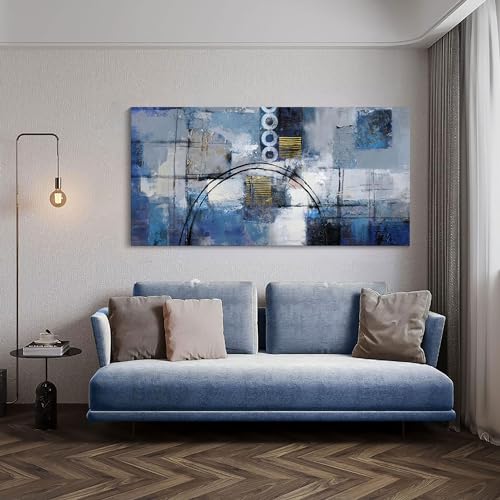 yiijeah Large Abstract Canvas Wall Art Giclee Print Decor for Living Room Bedroom Abstract Picture White Gray Artwork Moder Home Office Decoration 30x60