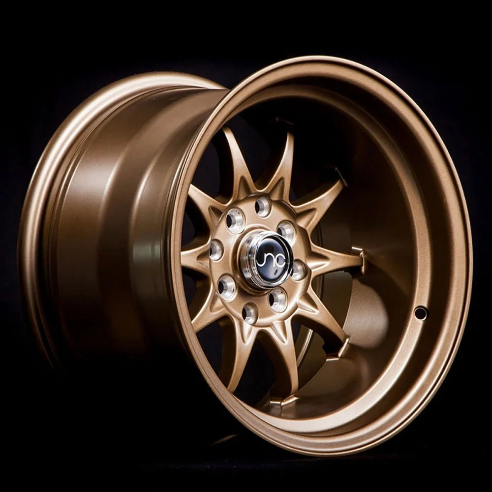 For 15x8 inch (1 Single Wheel Only) JNC Wheels - 15" JNC003 Matte Bronze Rim - 4x100/4x114.3 JNC Wheels-18510118726