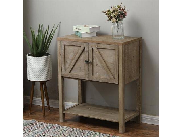 Wood Farmhouse Storage Cabinet