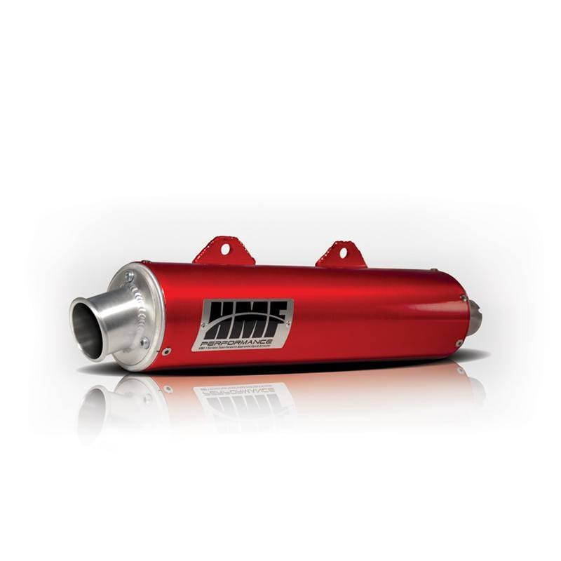 HMF Racing Black Performance Slip on Exhaust for Yamaha Raptor 660 01-05 End Cap- Euro-Black
