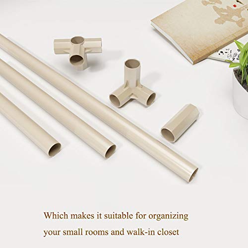 Portable Clothes Closet Wardrobe, with Non-Woven Fabric Clothes Closet with Zipper Steel Pipe Wardrobe Storage See Through Window Wardrobe Fabric Cabinet,Style 2_130x50x190cm/51x19x74in