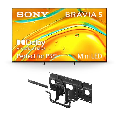 Sony BRAVIA 5 65 Inch TV, Mini LED, 4K Smart Google TV, XR Processor with AI Technology,120hz Television with Dolby Vision/Atmos, Exclusive Features for PlayStation?5, K-65XR50, 2025 Model