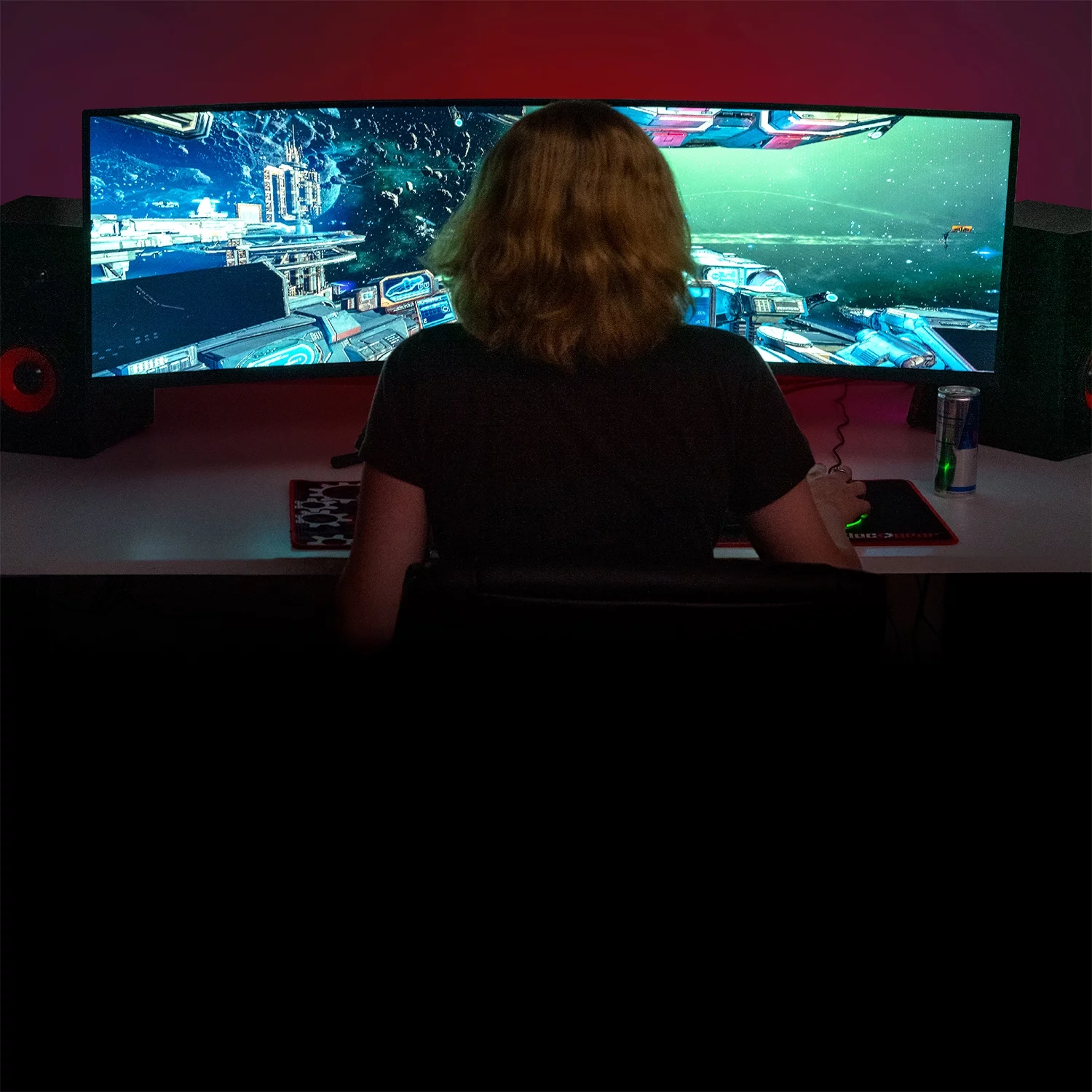 Deco Gear 49" Curved Ultrawide E-LED Gaming Monitor, 32:9 Aspect Ratio, Immersive 3840x1080 Resolution, 144Hz Refresh Rate, 3000:1 Contrast Ratio (DGVIEW490)