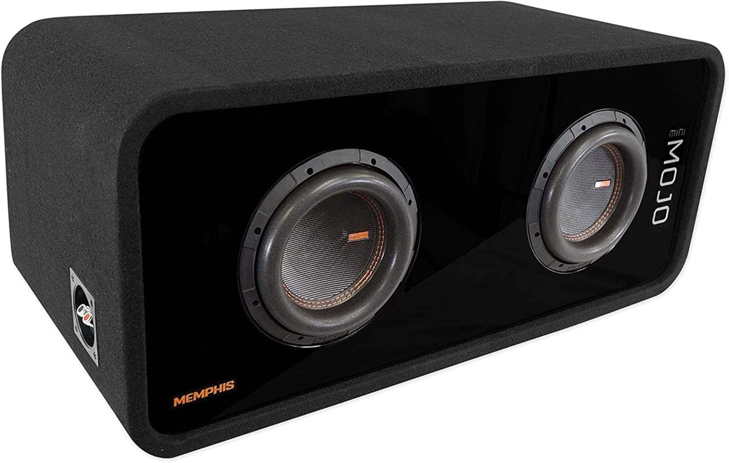 Memphis Audio MJME8D1 Dual 8" 3600w MOJO Loaded 1 Ohm Car Subwoofer Enclosure
