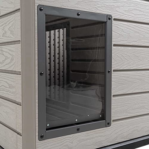 Lifetime Deluxe Dog House, Weather Protected with Adjustable Vents, Ideal Shelter for Medium to Large Dogs