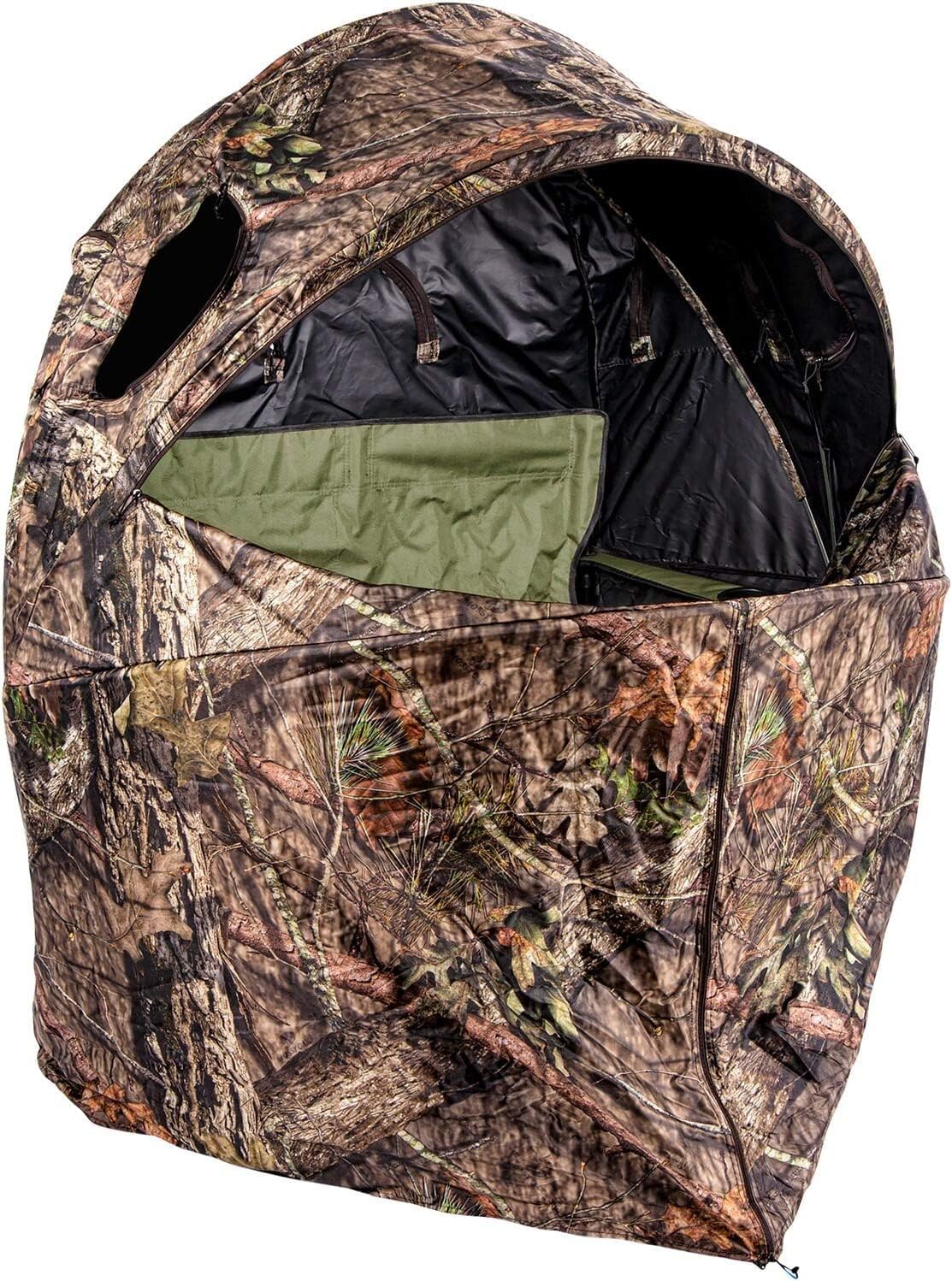 Ameristep Tent Chair Blind | 1-Person Hunting Blind in Mossy Oak Break-Up Country & Mr. Heater F215100 MH4B Little Buddy 3800-BTU Indoor Safe Propane Heater with Portable