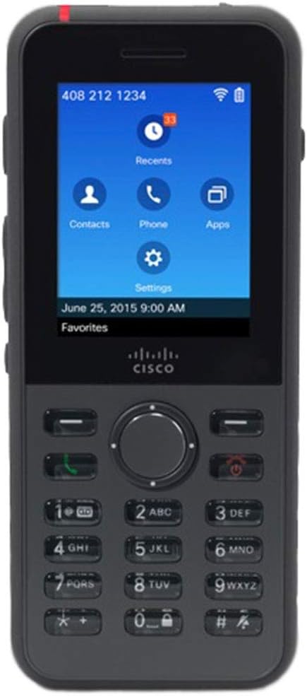 Cisco Unified Wireless IP Phone 8821 - Cordless Extension Handset - Bluetooth Interface - 2.4" Black - 4L7883 PN CP-8821-K9