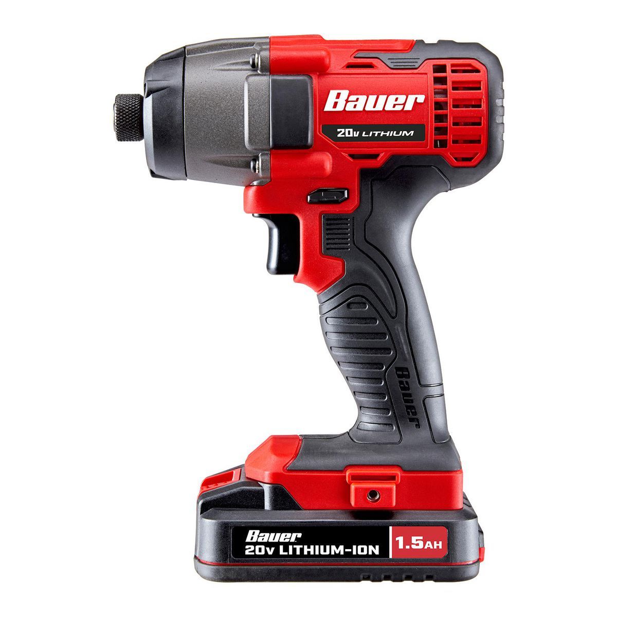 BAUER 20V, 2-Tool Cordless Drill and Impact Driver Kit with (2) 1.5 Ah Batteries and Charger