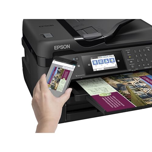 Epson WorkForce WF-7720 Wireless Wide-format Color Inkjet Printer with Copy, Scan, Fax, Wi-Fi Direct and Ethernet, Amazon Dash Replenishment Ready