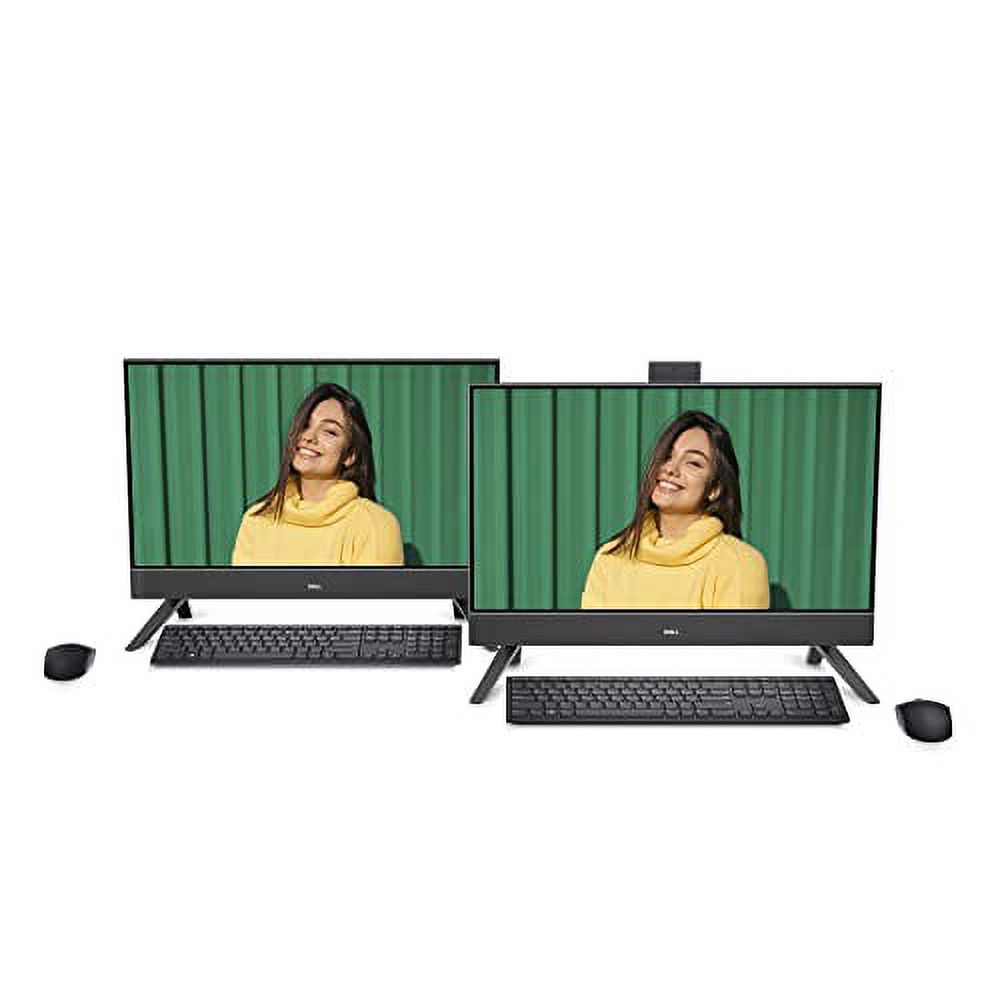 Dell Inspiron 24 Inch All-in-One Computer, Windows 11 Home, AMD Ryzen 5 5625U, AMD Radeon Graphics, 8GB DDR4 RAM, 256GB SSD, FHD (1920 x 1080), MediaTek Wi-Fi 6, Infinity Display, 5415 - Black