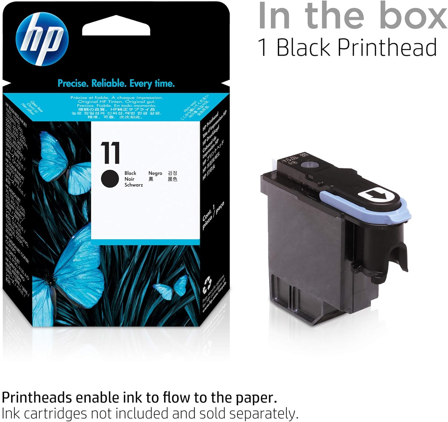 HP 11 | Ink Printhead | Black Printhead | C4810A Pack of 2