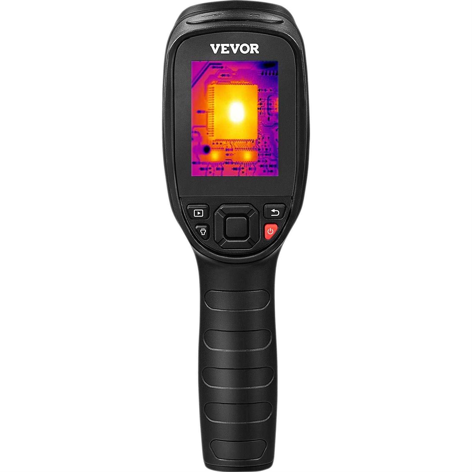 VEVOR Thermal Imaging Camera 240×180 IR Resolution 43200 Pixel Infrared Camera with 16G SD Card LED Light Minus 4°F to 662°F