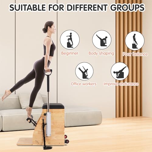 Pilates Chair,Pilates Reformer Machine for Home,Stability Pilates Pro Chair Equipment,Yoga Pilates Fitness Trainer