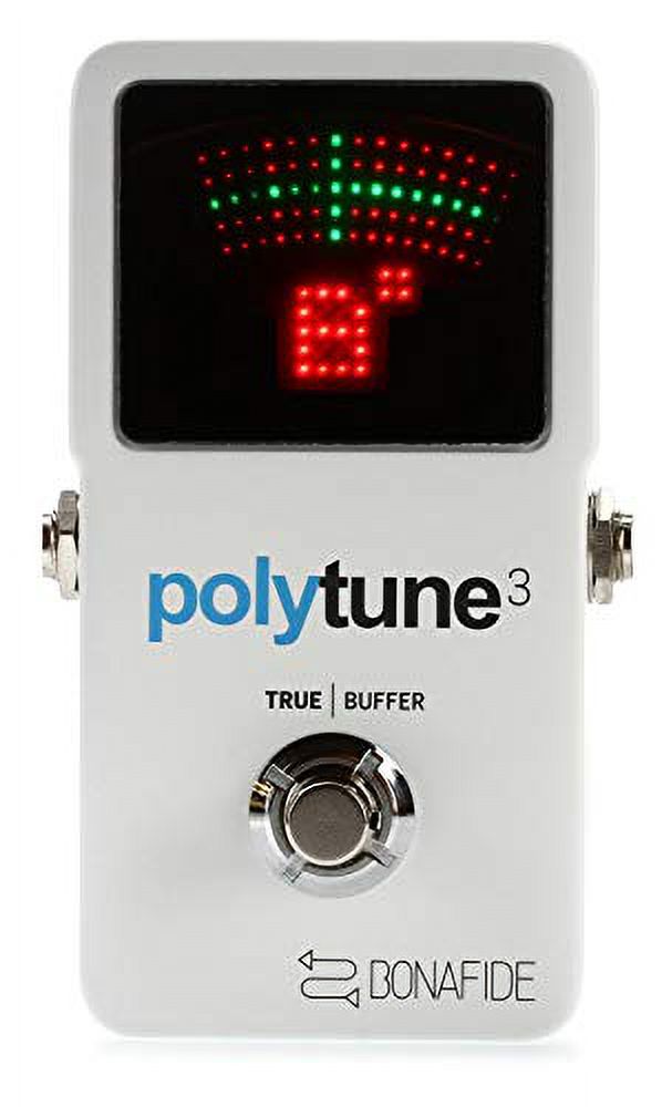 TC Electronic POLYTUNE 3 Ultra-Compact Polyphonic Tuner with Multiple Tuning Modes and Built-In BONAFIDE BUFFER