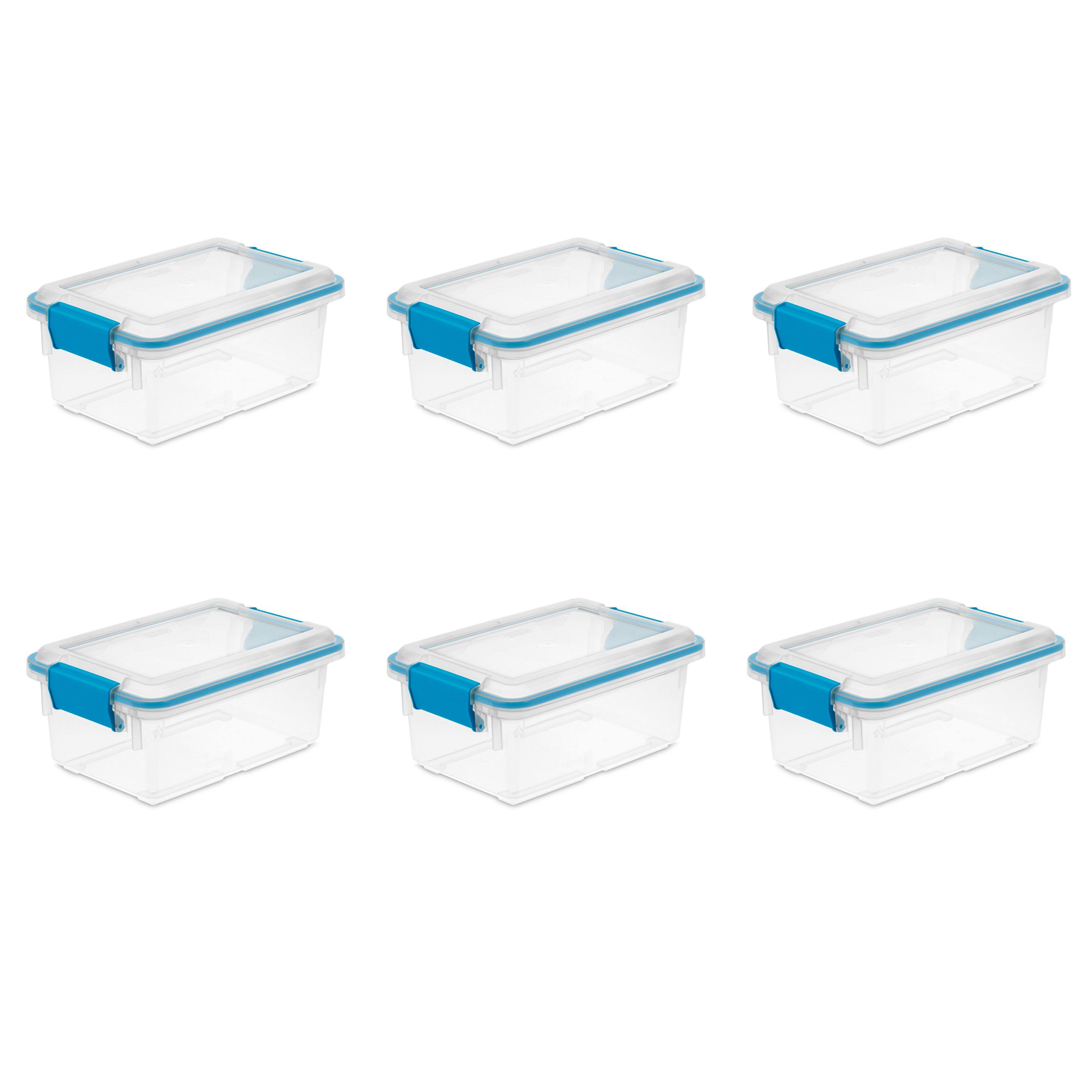 Sterilite 19414306 7.5 Quart Clear Plastic Storage Box u0026 Lid w/ Latches (6 Pack) at Spreetail (VMinnovations | VM Express)