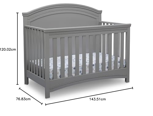 Delta Children Simmons Kids SlumberTime Emma 4-in-1 Convertible Baby Crib N More - Greenguard Gold Certified