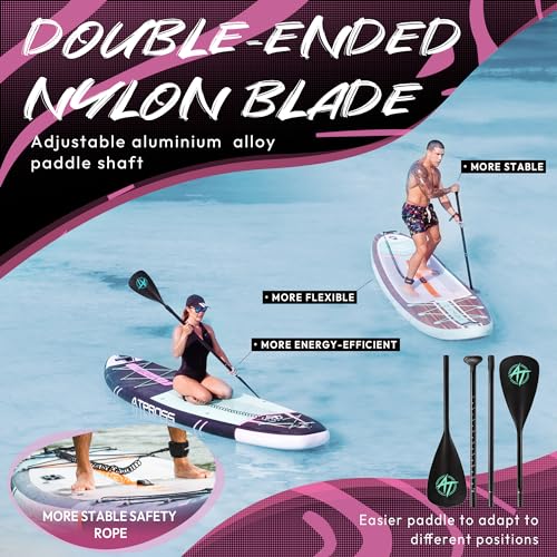 11'6"x35" Inflatable Paddle Board, 450lbs Extra Wide Stand Up Paddleboard for Adults with Premium SUP Accessories Kit & Backpack, Blow Up Kayak Non-Slip Stable Deck Boat for Yoga Fishing Surf