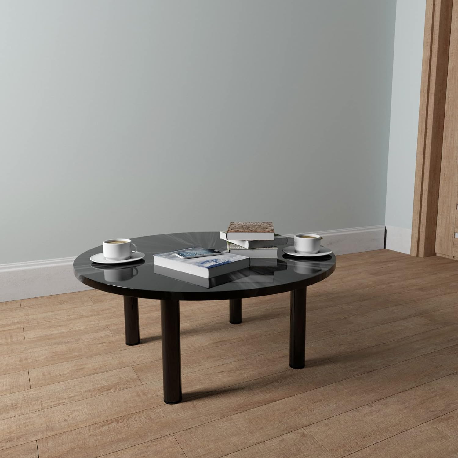 28 Inch Adjustable Table Legs, Black Legs for Desk, Sturdy Pipe Table Legs for Dining Table, Computer Table, ( Set of 4 )