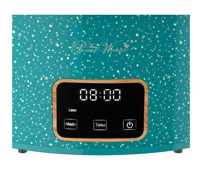 Stunning Pioneer Woman 6 QT Slow Cooker, Locking Lid, Digital Healthy Eating (Brilliant Blooms)