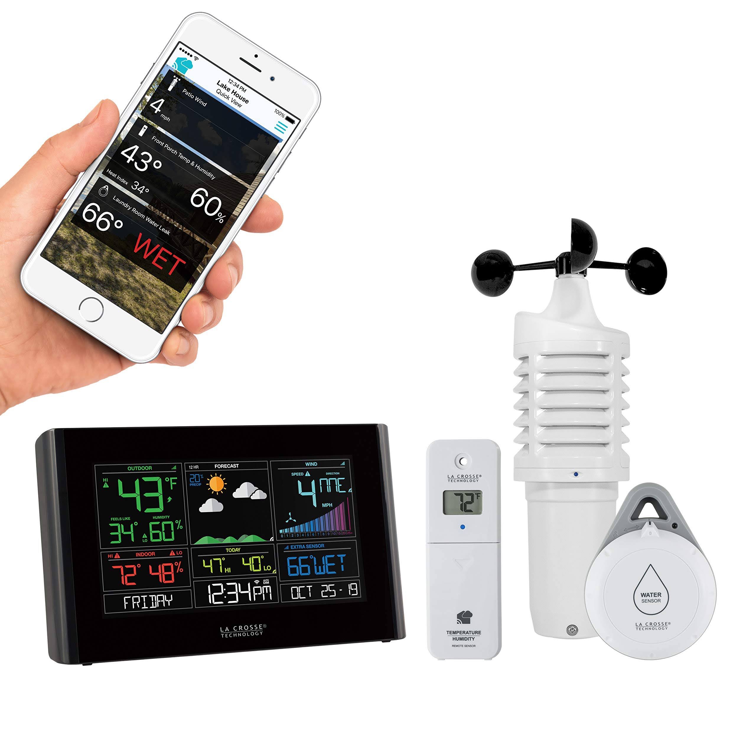 La Crosse Wi-Fi Wind u0026 Weather Station with AccuWeather Forecast