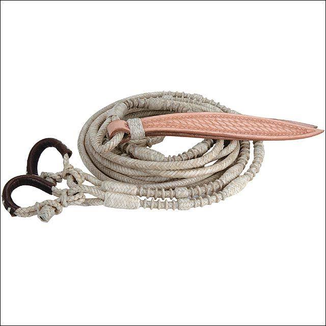 Weaver Leather Braided Rawhide Romal Reins, 3/8 in. x 9 ft.