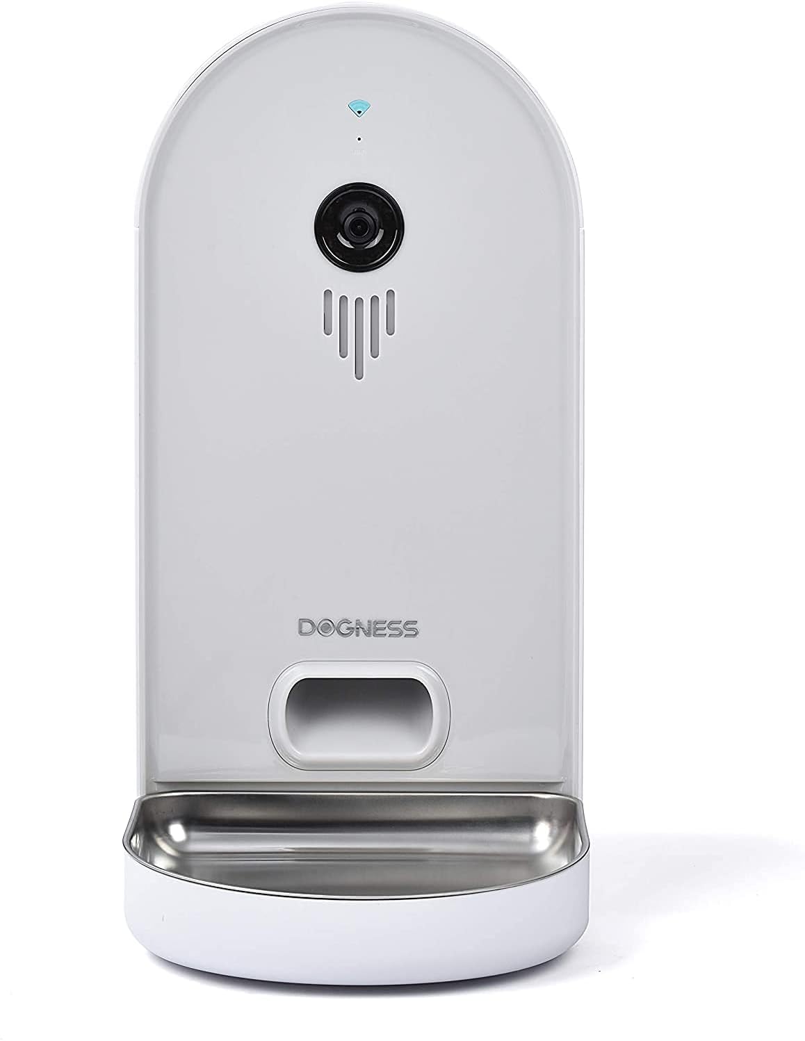 DOGNESS Automatic WiFi Dog/Cat Smart Camera Feeder - 6.5Lbs Large Capacity App Control Food Dispenser with, Portion Control, Voice Recording, Camera, Timer Programmable (Dark Blue - Update Version)