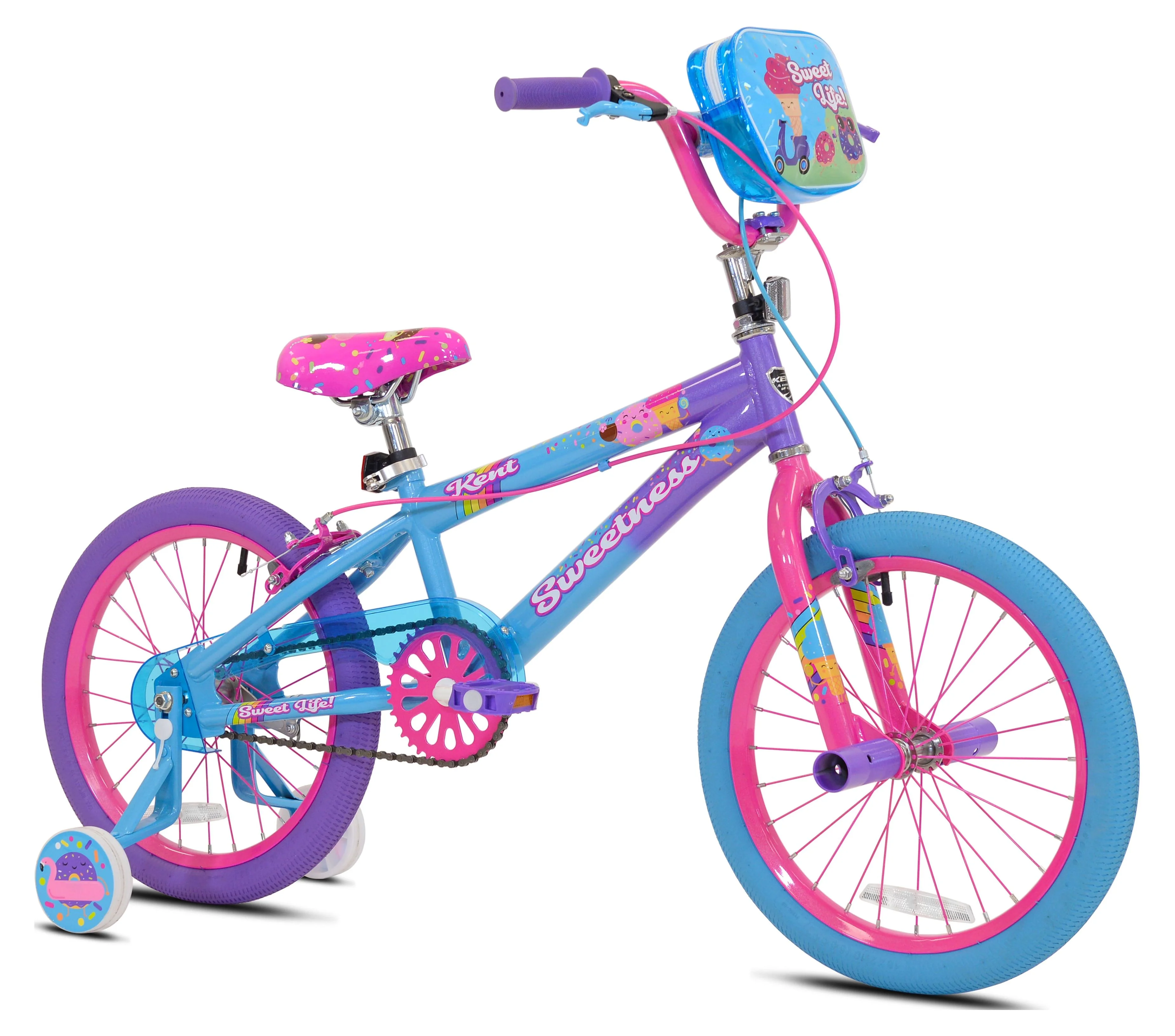 Kent Bicycles 18 Sweetness Girls Child Bike, Purple/Pink/Blue