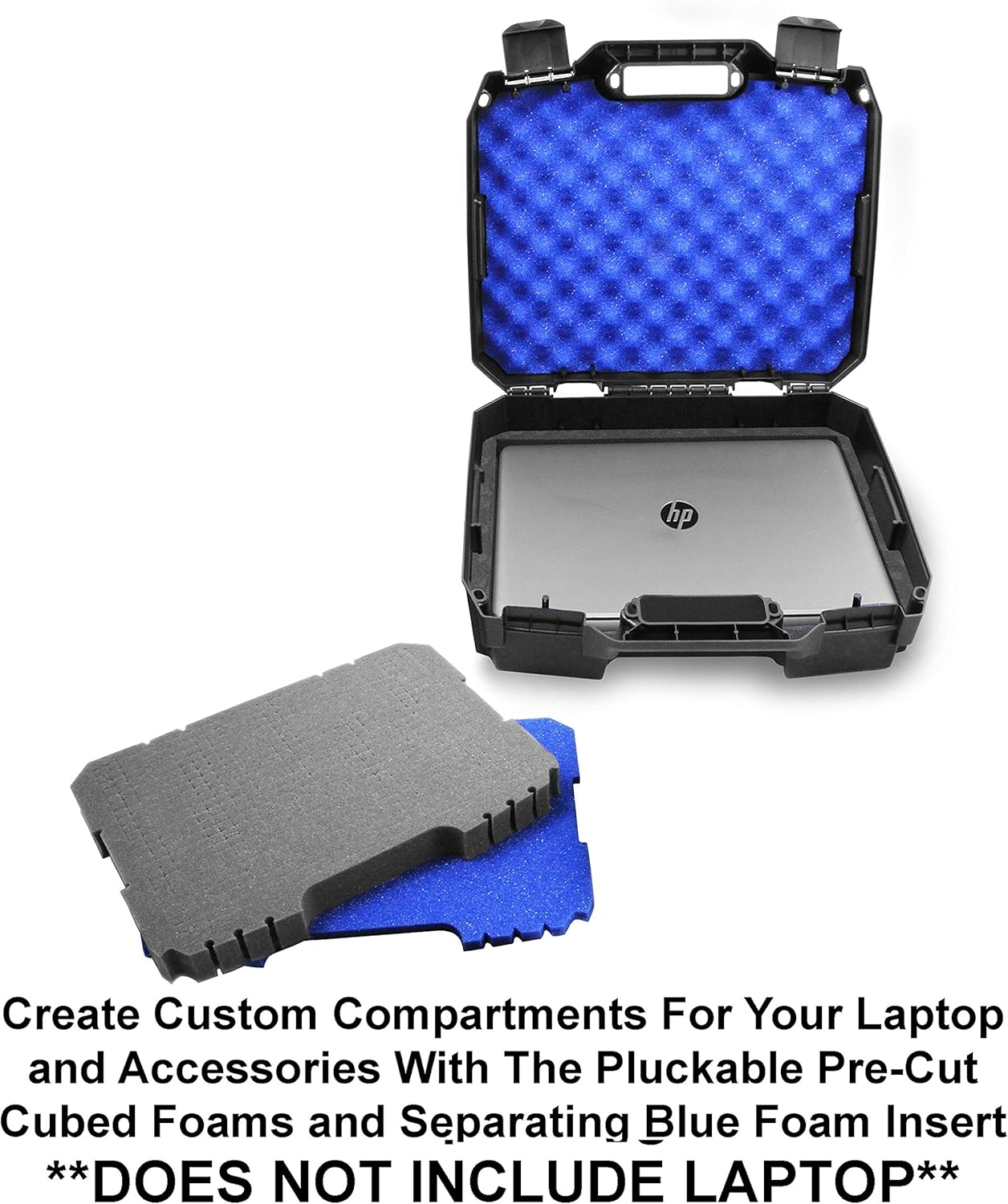CASEMATIX Laptop Hard Case for 15.6 Laptops - Hard Laptop Case Compatible with HP Elite Dragonfly, Pavillion Laptops, Envy 360 X360, Stream 14 and More with Accessories - Customizable Case Only