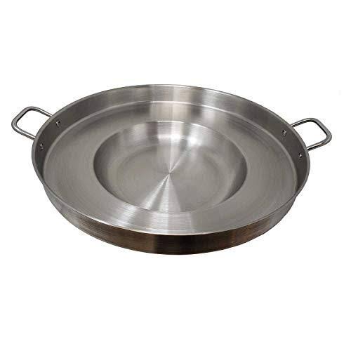 Large 3 in 1 Mexican Style Concave Comal Stainless Steel 22x22 Set with Propane Burner Stove u0026 Heavy Duty Metal Cast Iron St