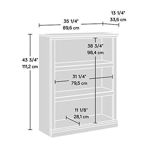 Sauder Miscellaneous Storage 3-Shelf Bookcase, Vintage Oak Finish