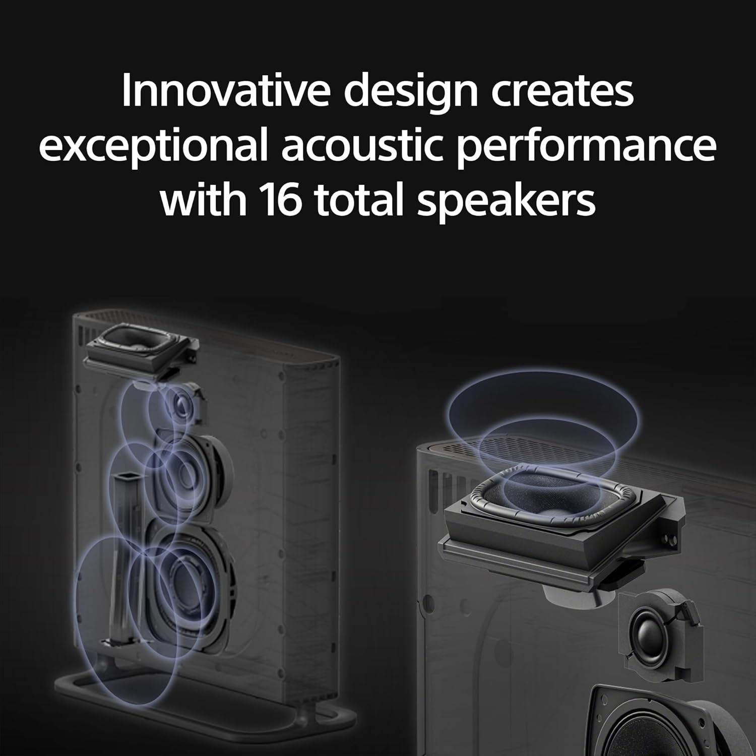 Sony BRAVIA Theater Quad: 16 Total Speakers Home Theater Surround Sound System with 4 Wireless Speakers, Support for Dolby Atmos/DTS:X and 360 Spatial Sound Mapping (HT-A9M2)