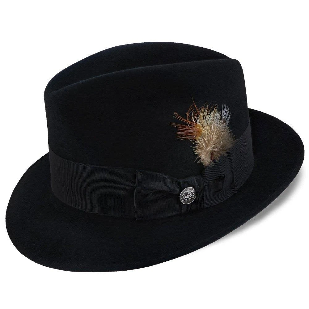 Stetson Saxon Fur Felt Fedora Hat: Size: 7 Caribou