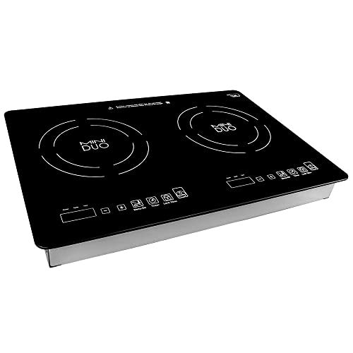 True Induction TI-2B Counter Inset Double Burner Induction Cooktop, 120V, Black