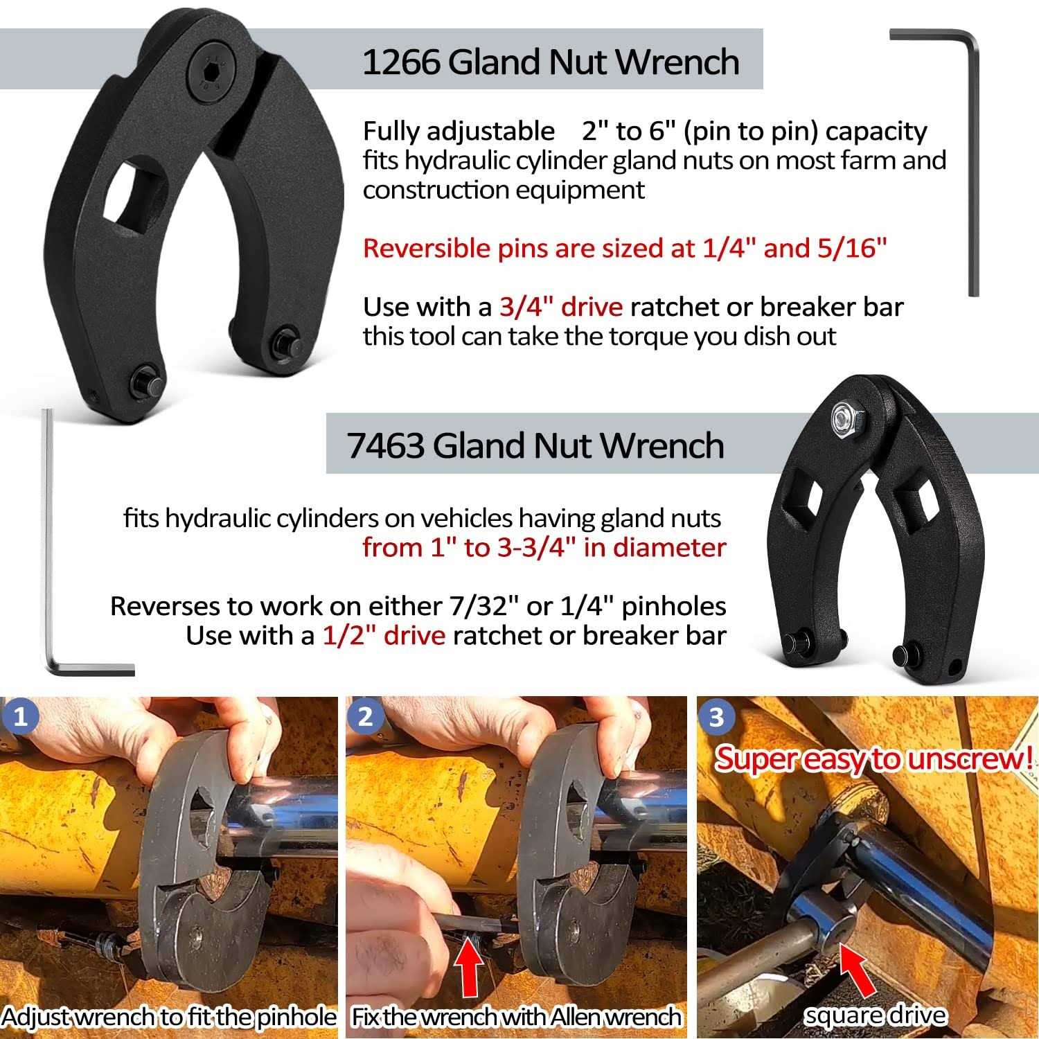 17Pcs Hydraulic Cylinder Repair Tool Kit for Skid Steers Loaders Backhoes - Shop Hardware Tools Online Store
