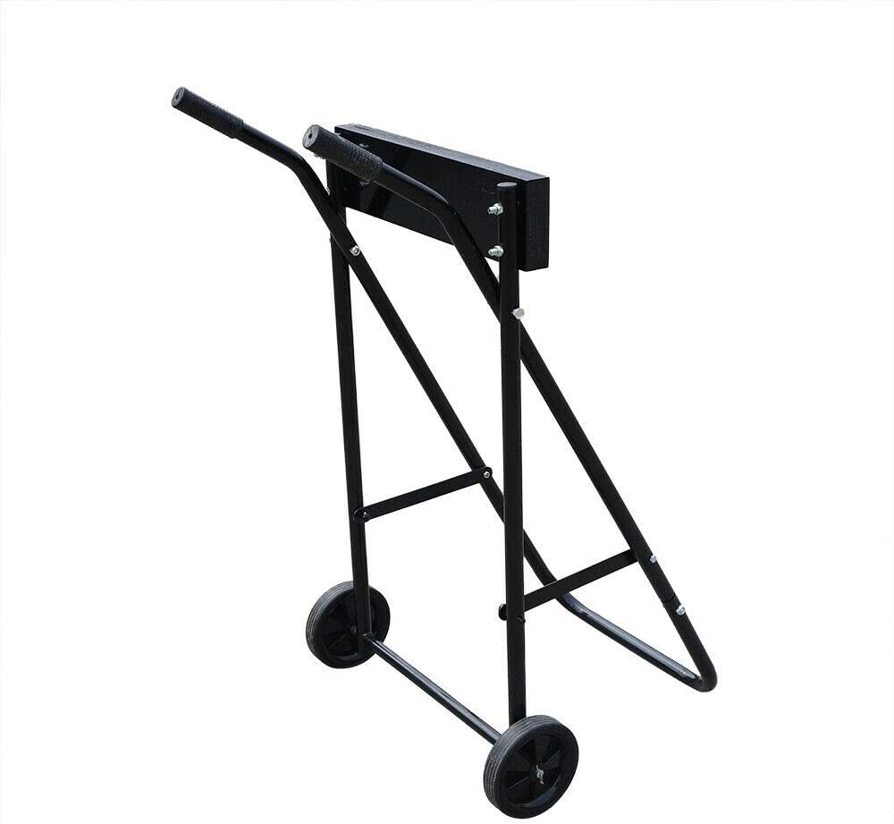 DNYSYSJ Outboard Motor Trolley, Outboard Motor Stand Boat Engine Carrier Stand Transport Wheel Cart for Transporting Outboard Engine Quick Folds Max.Load 70KG