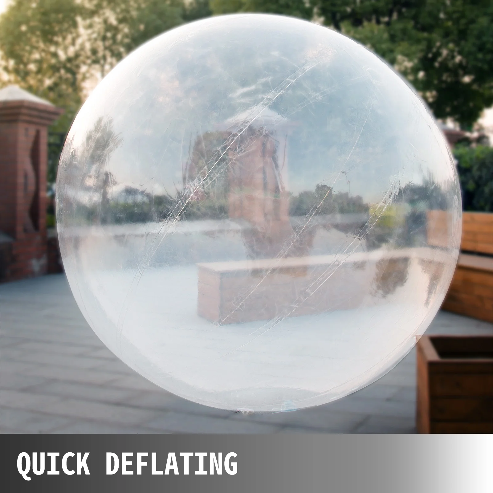 BENTISM 2M Walk on Water Walking Ball Roll Inflatable Zorb Ball w/ German Zipper PVC