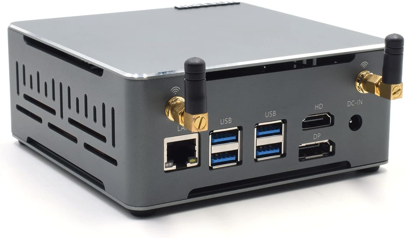 HISTTON Gaming Mini PC Windows 11, AMD Ryzen 7 3700U 32GB RAM 1TB NVME SSD, Support SATA3.0 for 2.5 inch HDD/SSD,HDMI & DP Dual Output/TPC/Dual Wi-Fi/BT 4.2/4K/TPM 2.0, Mini Desktop Computer