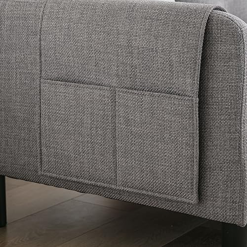 Modular Sectional Sofa with Storage Chaise, Pull Out Sleeper Sofa Bed with Chaise, Comfy L Shaped Convertible Sleeper Couch with Pocket Sectional 3 Seat Couch for Living Room Home Office