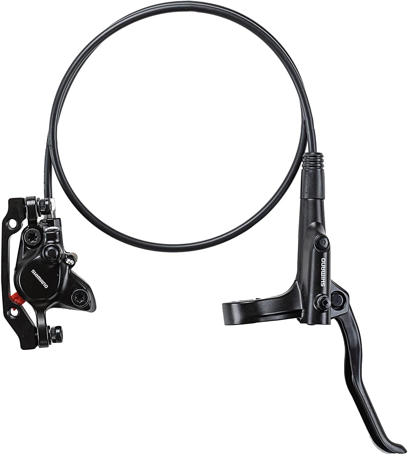 BUCKLOS Shimano MT200 MTB Hydraulic Disc Brake Set, Left Front 800mm Right Rear 1500mm Mountain Bike Hydraulic Disc Brake with Universal is/PM Caliper for MTB XC Trail, e-Bike, Fat Bike
