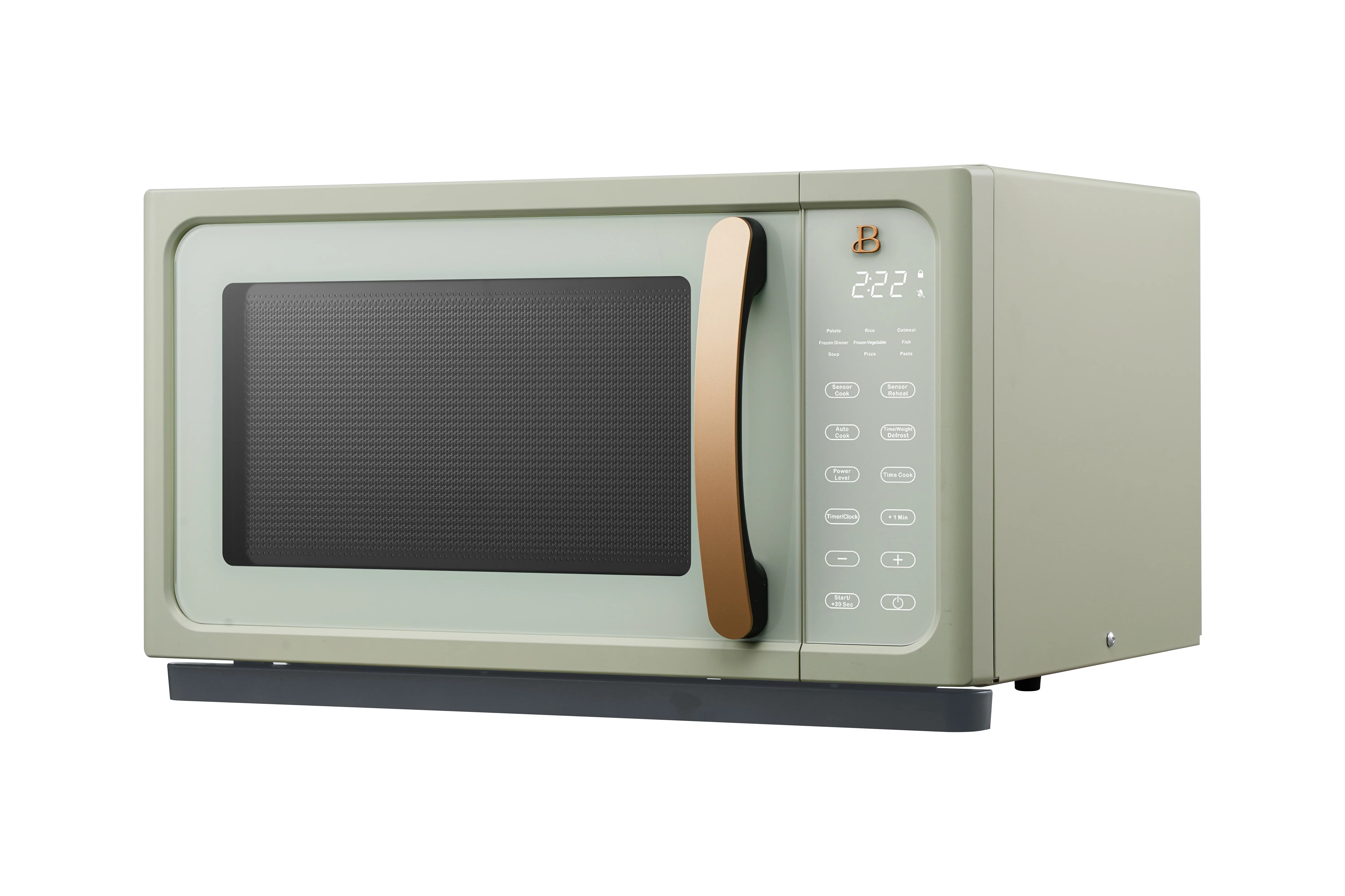 Beautiful 1.1 Cu ft 1000 Watt, Sensor Microwave Oven, White Icing by Drew Barrymore, New