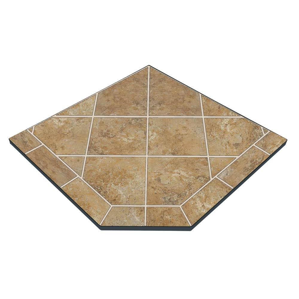 Amber Saffron 40'' x 40'' Single Cut Corner Hearth Pad
