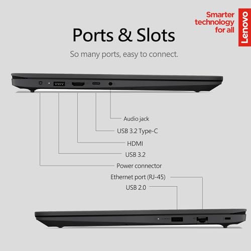 Lenovo V15 Laptop Computer, 32GB RAM, 1TB PCIe SSD, Intel Celeron N4500 Processor, Intel UHD Graphics, 15.6 FHD 1080p Display, Ethernet Port RJ-45, WiFi 6, Windows 11 Pro, WOWPC Recovery USB